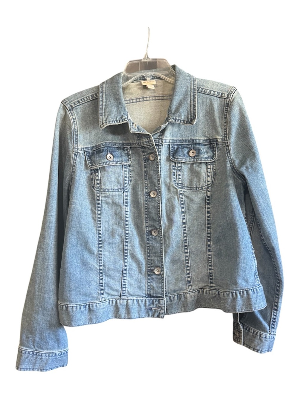 Merona Light Wash Denim Jacket - Women's Large